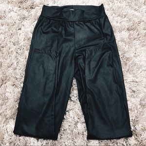 Faux leather leggings